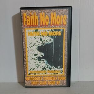 Faith No More VHS Introduce Yourself Tour 1987 Rock Metal Grunge Live Concert